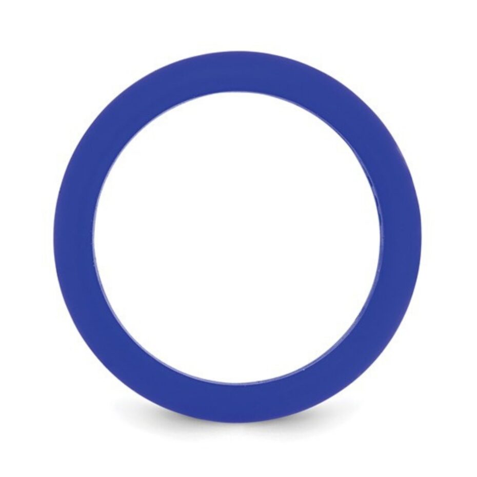 blue silicone wedding rings