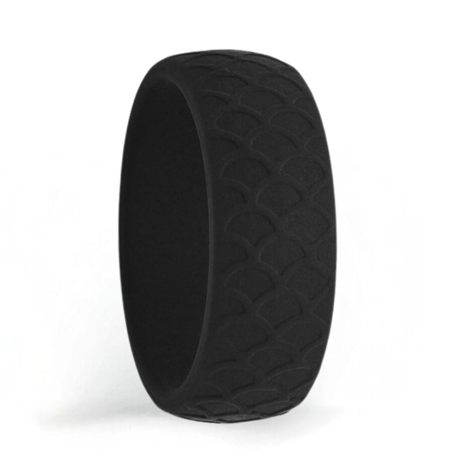 Mens Black Silicone Rings Australia