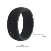 Black Speckle Silicone Mens Ring