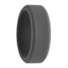 dark grey silicone rings for men