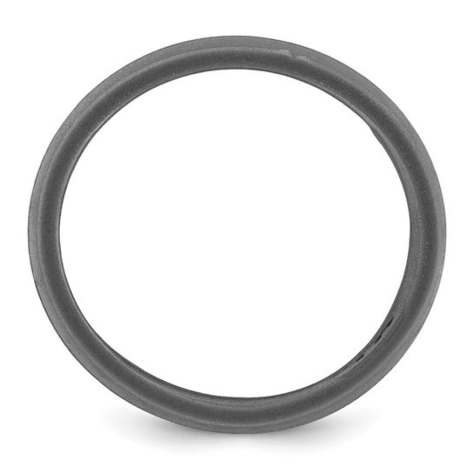 Mens Twin Groove Grey Silicone Rings Australia