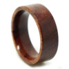 Rosewood 8mm Flat Band Mens Ring