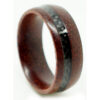 Rosewood 8mm Mens Ring With Carbon Fibre Strip