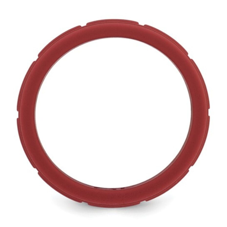 Mens Red Silicone Ring Australia