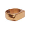 Liam Pointed Edge Gold Signet Ring