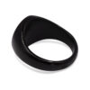 Geo: Polished Black Geometric Signet Ring