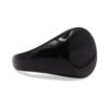 Geo: Polished Black Geometric Signet Ring