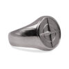 Meridian Compass Minimalist Signet Ring