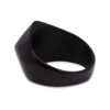 Zenith Diamond-Faced Black Signet Ring