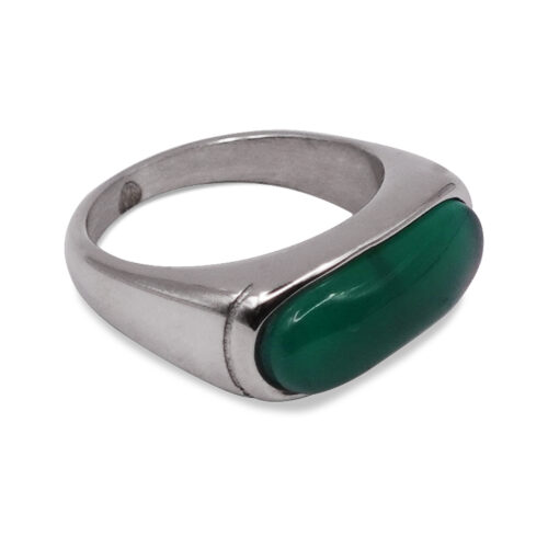SIG-034-Slim-Green-Inlay-Mens-Signet-Ring-1.jpg Envy Oval Green Stone Signet Ring
