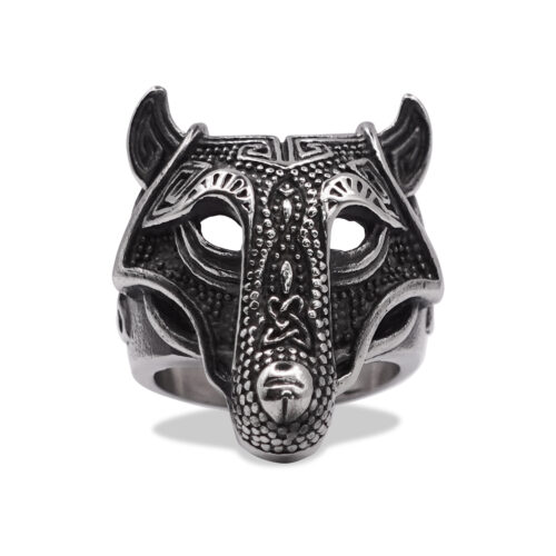 Wolfsbane Wolf Head Signet Ring
