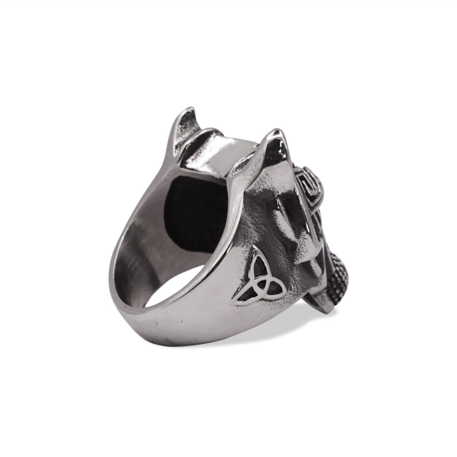 Wolfsbane Wolf Head Signet Ring