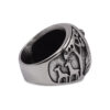 Lionhart Jungle Carved Signet Ring