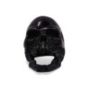 Skullstice Black Polished Signet Ring with Large Skull Head