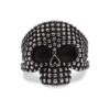 Nighthawk Skull Head Signet Ring