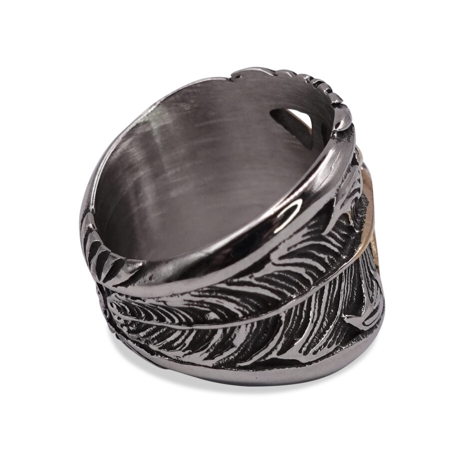 Polaris Bronzed Aged Compass Signet Ring
