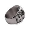 St. Michael Embossed Stainless Steel Signet Ring