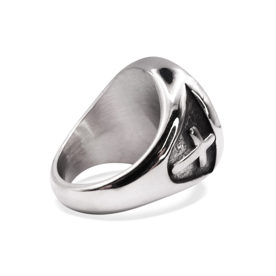 Saint Christopher Polished Signet Ring