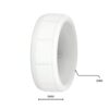 Mens White Silicone Ring Australia