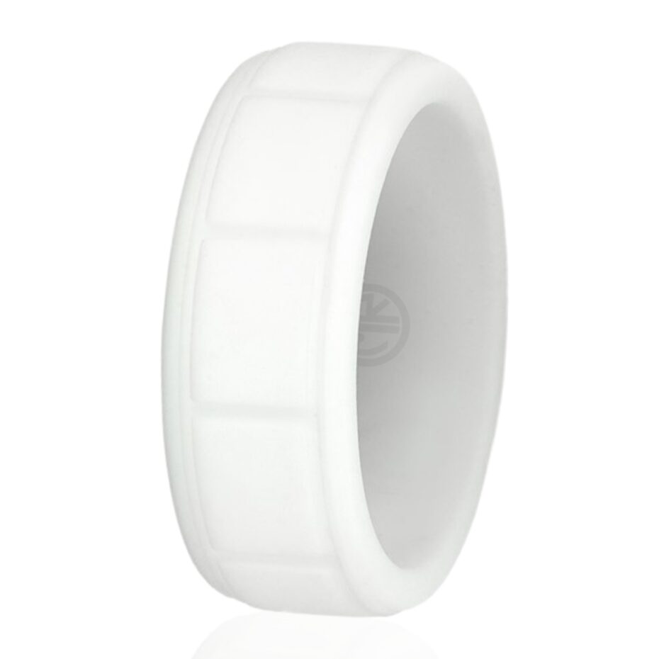 Mens White Silicone Ring Australia