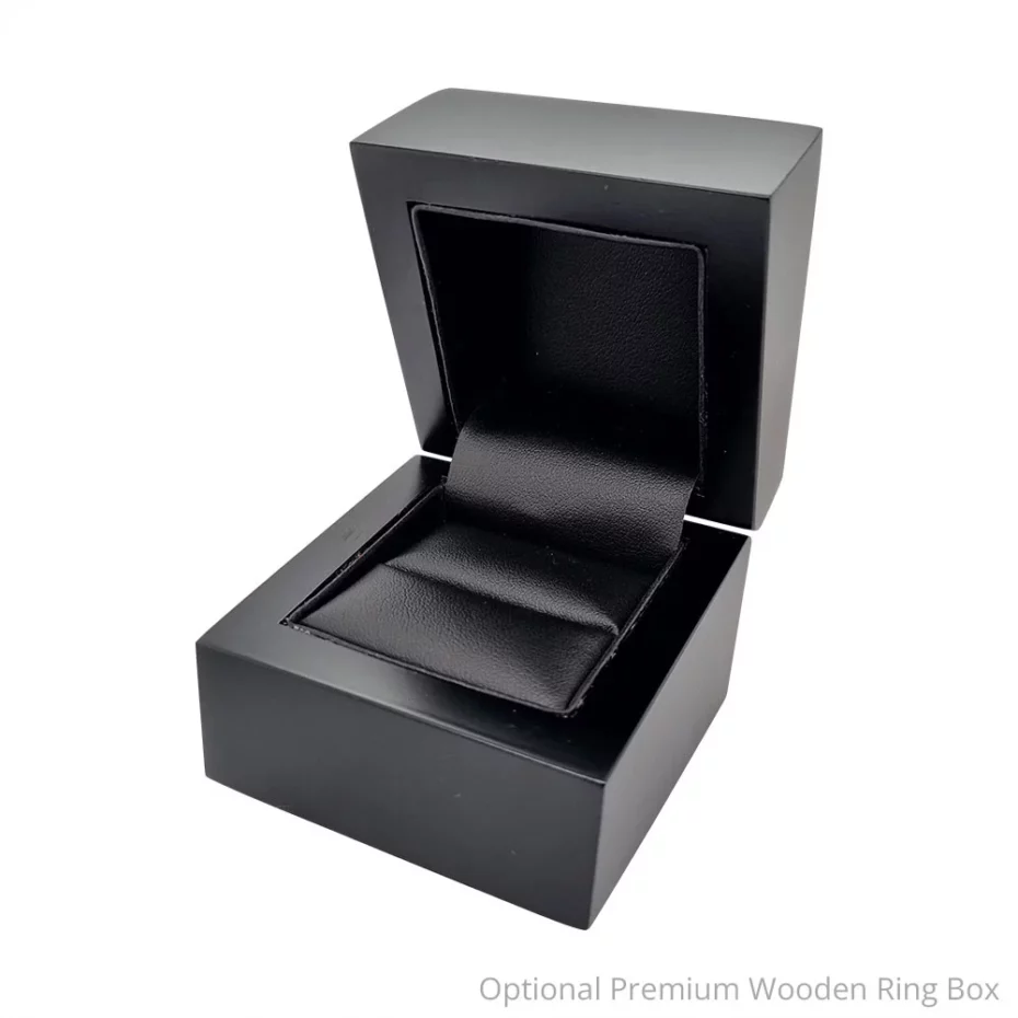 Brilliant Brushed and Polished Silver Mens Ring