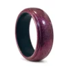 Red Purple Chameleon 8mm Mens Silicone Ring